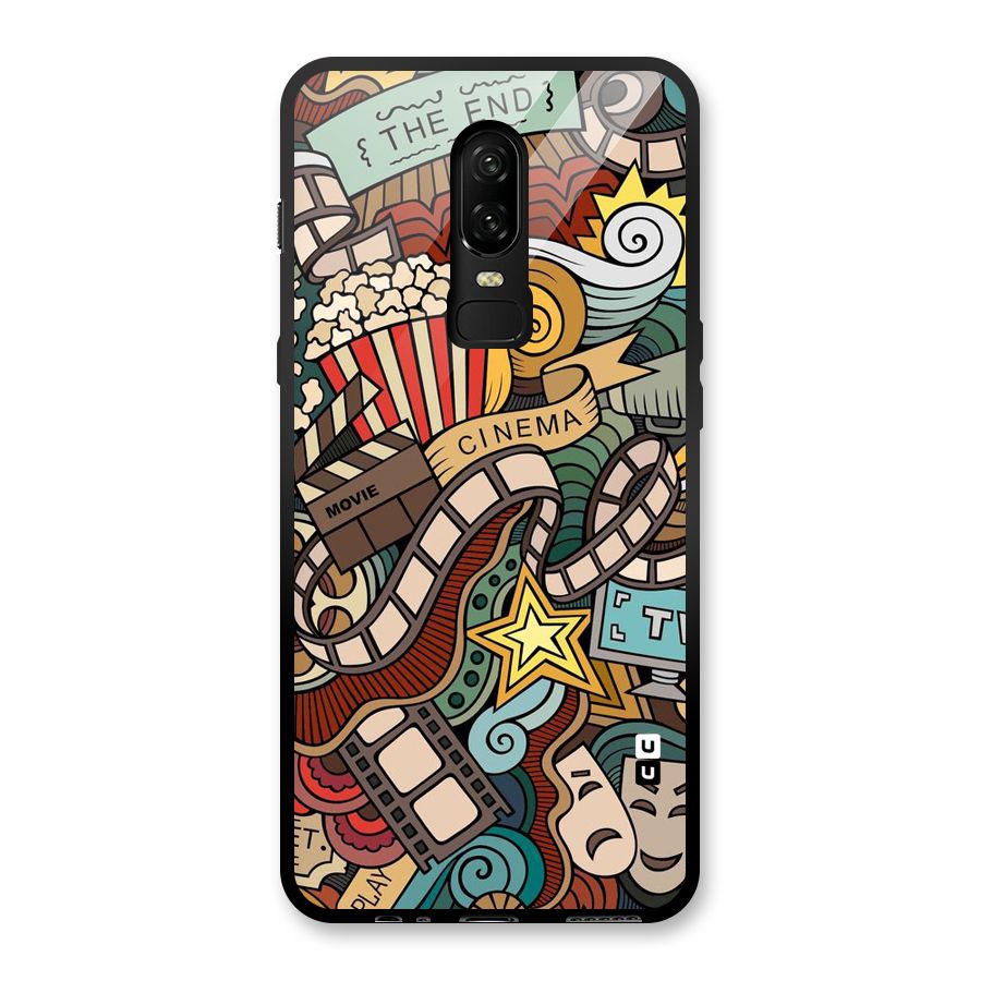 Cinematic Design Glass Back Case for OnePlus 6