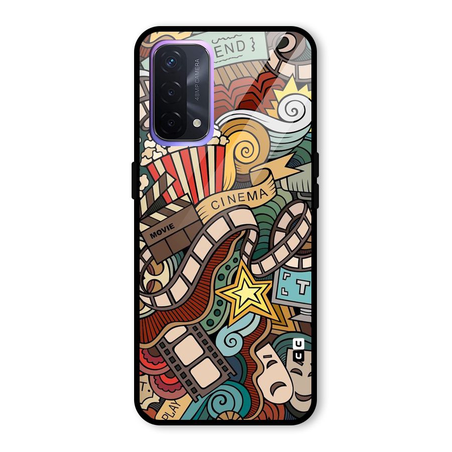 Cinematic Design Glass Back Case for Oppo A74 5G