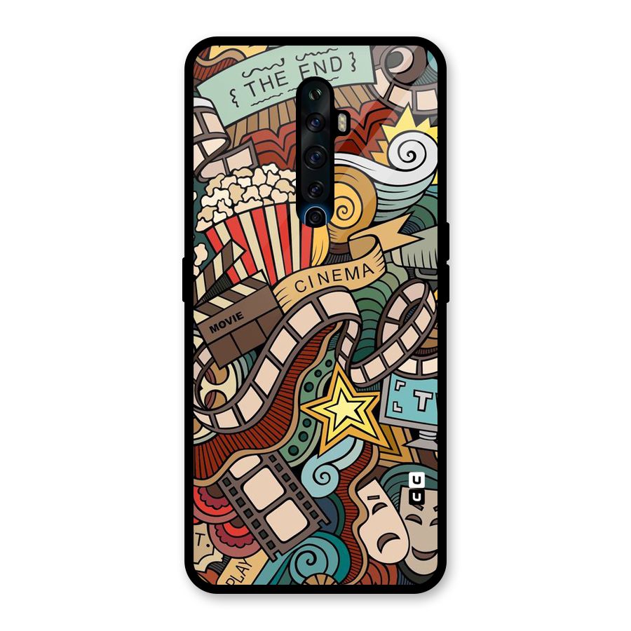 Cinematic Design Glass Back Case for Oppo Reno2 F