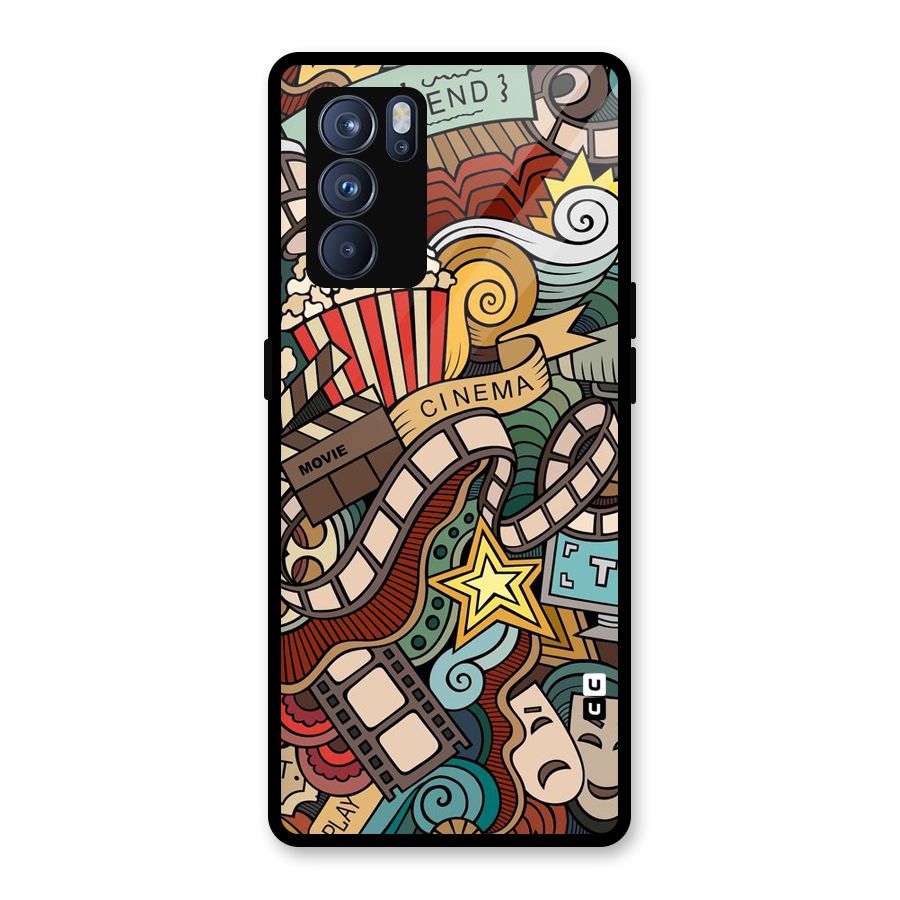 Cinematic Design Glass Back Case for Oppo Reno6 Pro 5G
