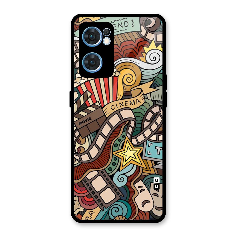 Cinematic Design Glass Back Case for Oppo Reno7 5G