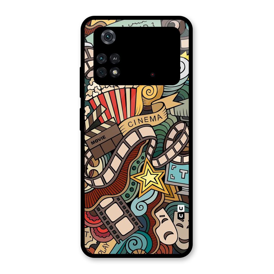 Cinematic Design Glass Back Case for Poco M4 Pro 4G