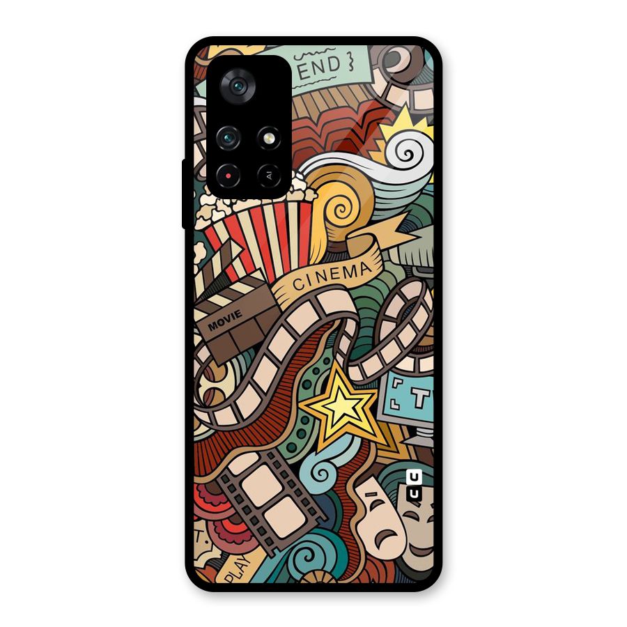 Cinematic Design Glass Back Case for Poco M4 Pro 5G