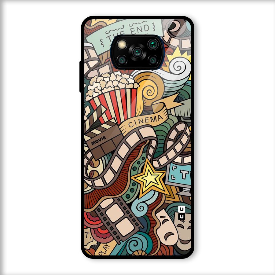 Cinematic Design Glass Back Case for Poco X3