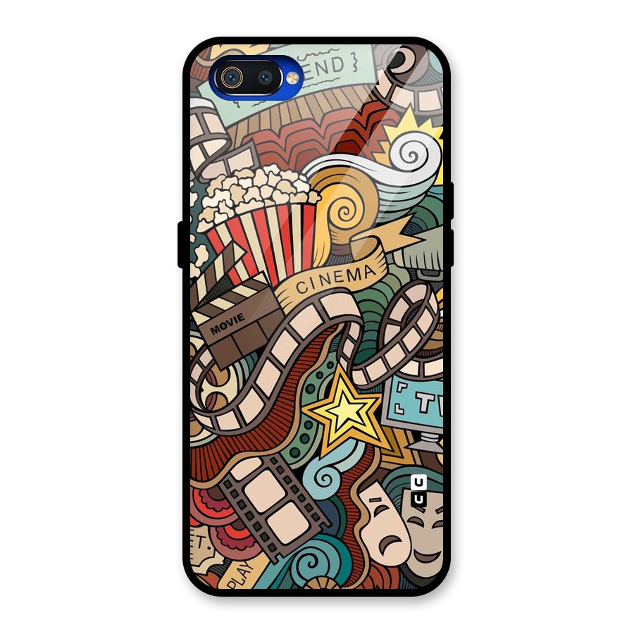 Cinematic Design Glass Back Case for Realme C2