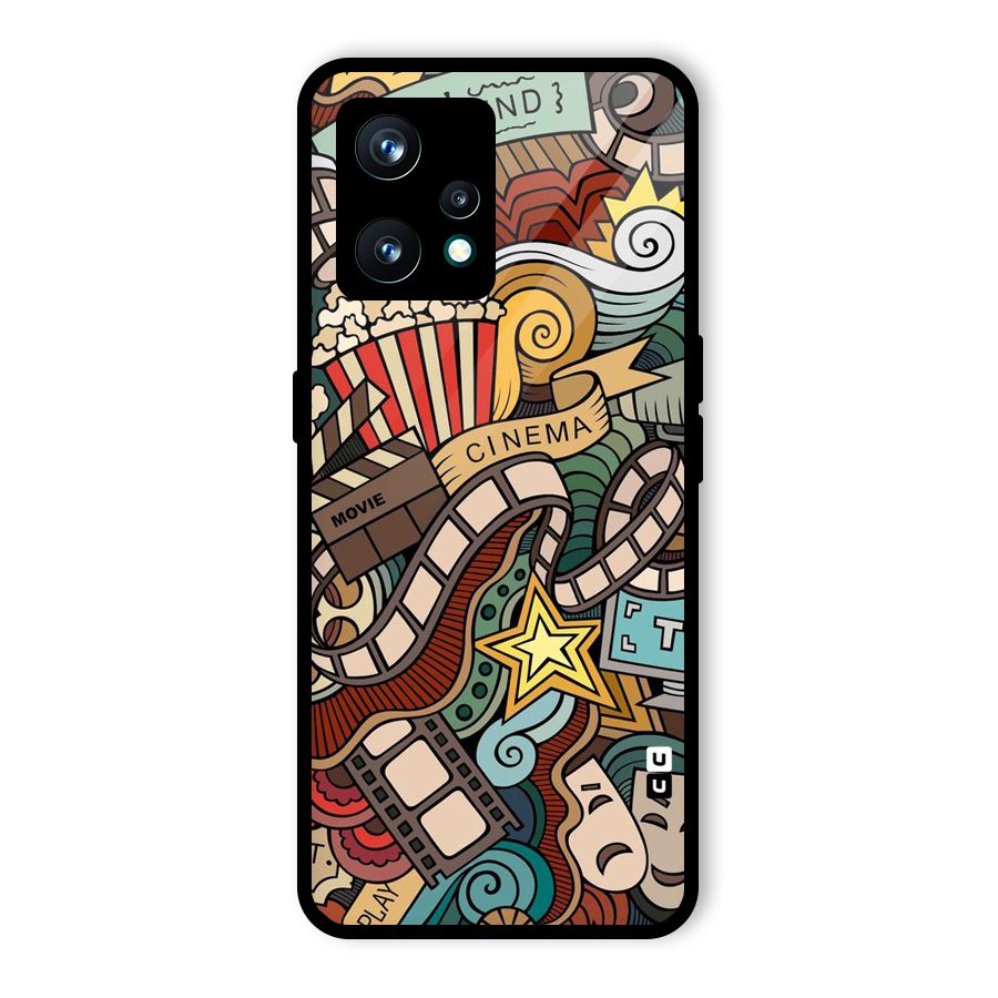 Cinematic Design Glass Back Case for Realme Narzo 50 Pro