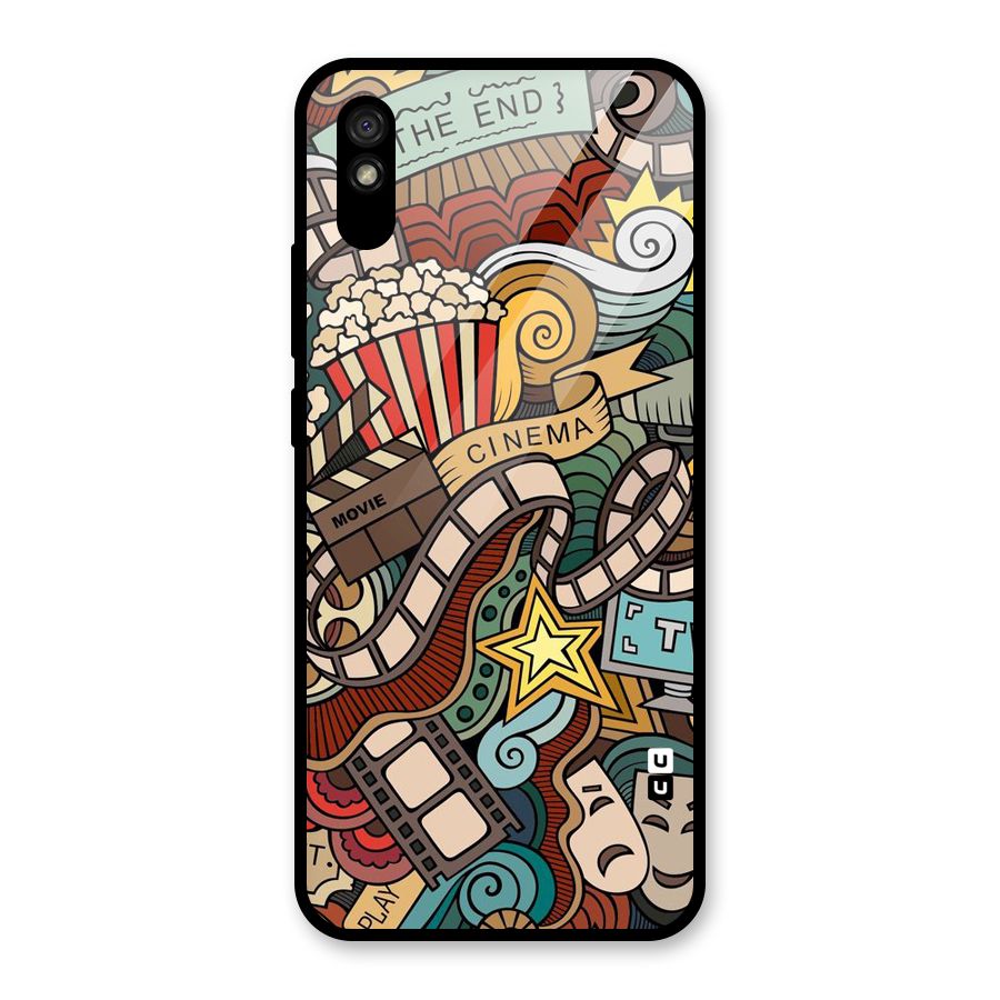 Cinematic Design Glass Back Case for Redmi 9A