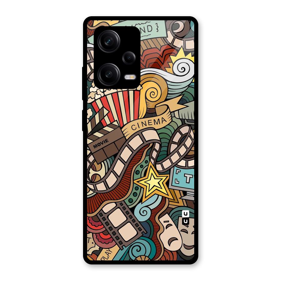 Cinematic Design Glass Back Case for Redmi Note 12 Pro