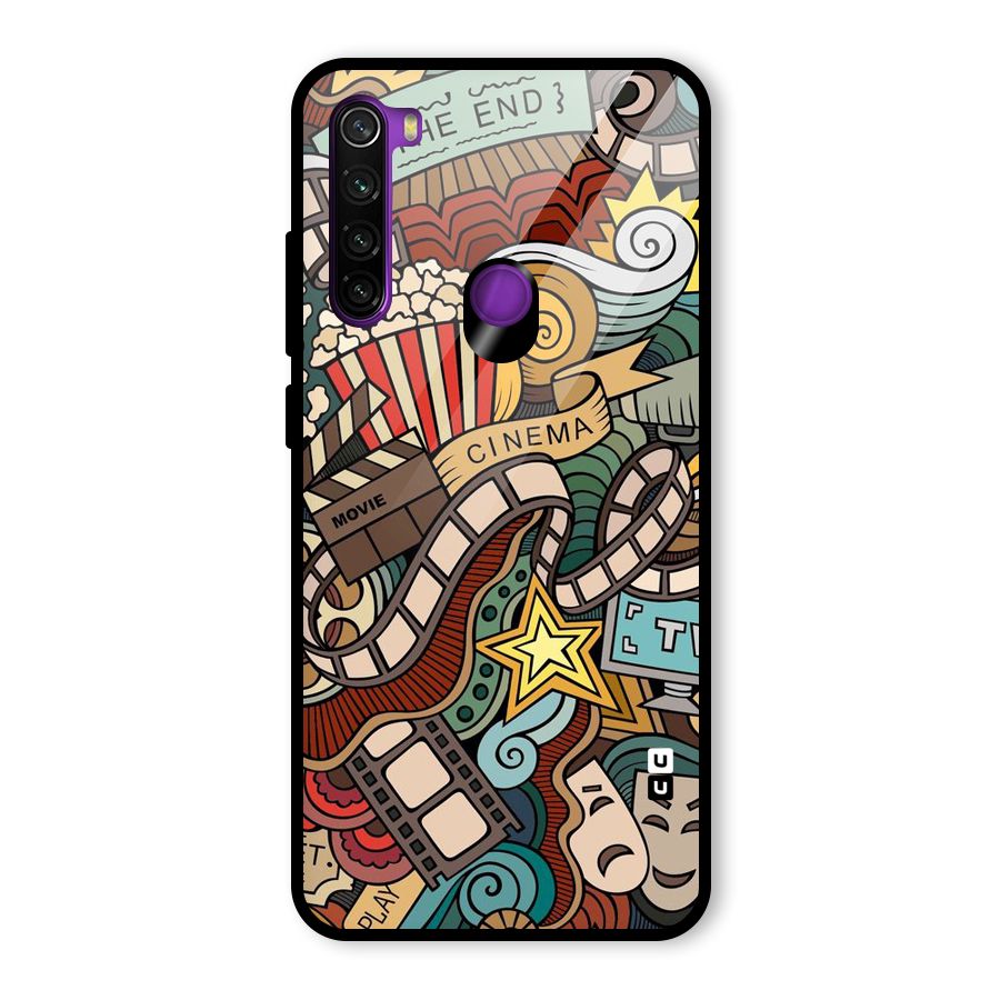 Cinematic Design Glass Back Case for Redmi Note 8