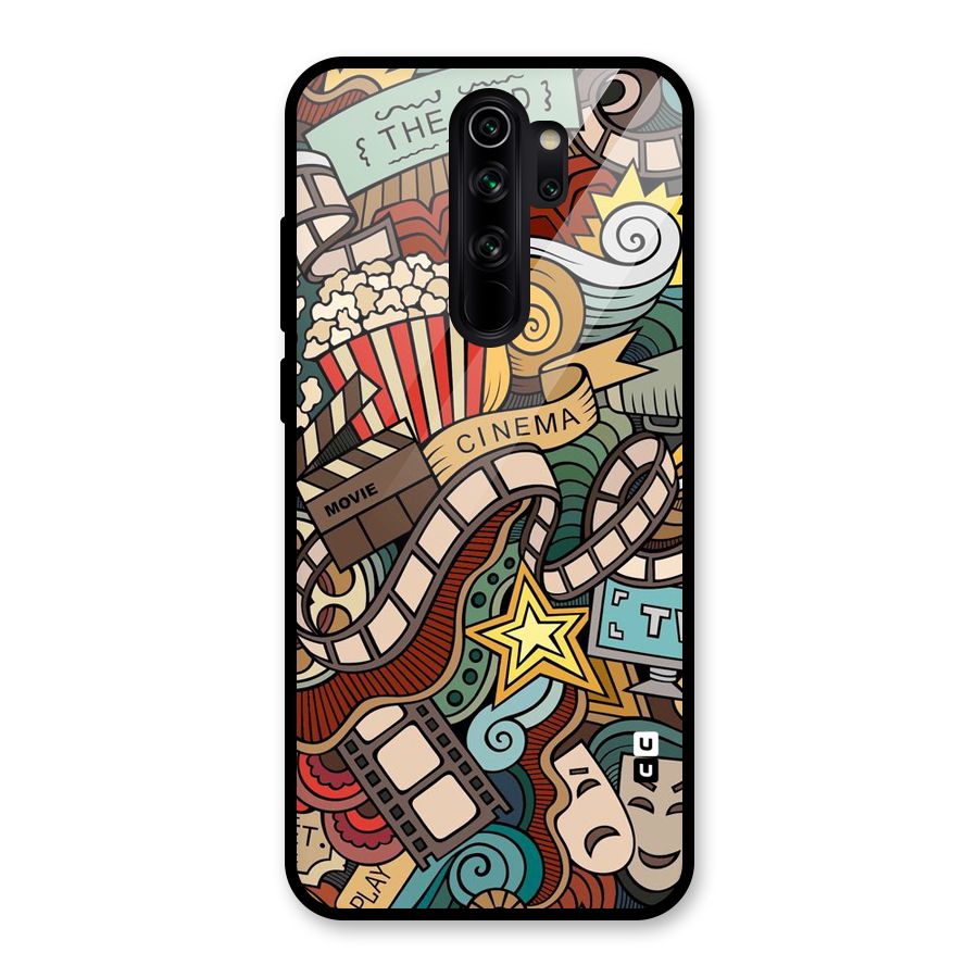Cinematic Design Glass Back Case for Redmi Note 8 Pro