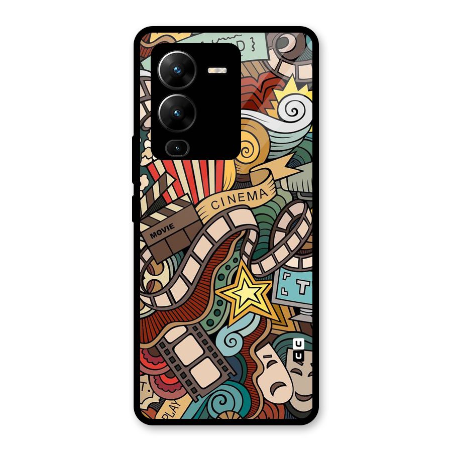 Cinematic Design Glass Back Case for Vivo V25 Pro