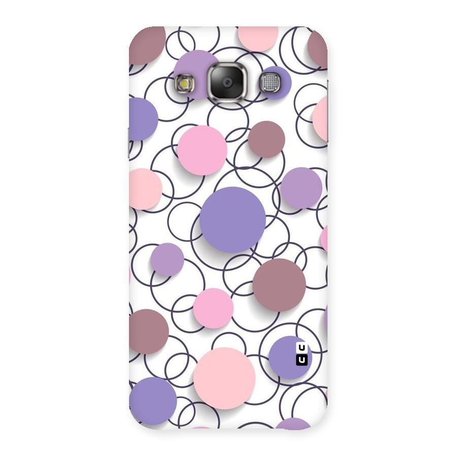 Circles And More Back Case for Galaxy E7