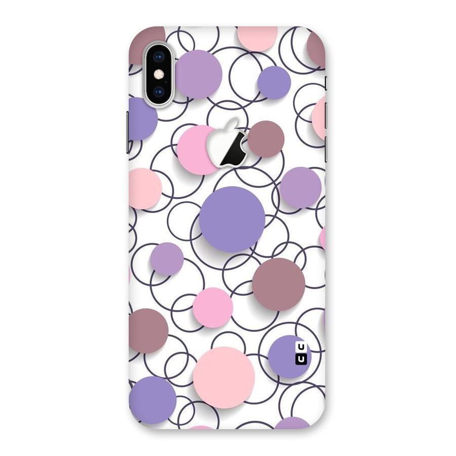 Circles And More Back Case for iPhone XS Max Apple Cut