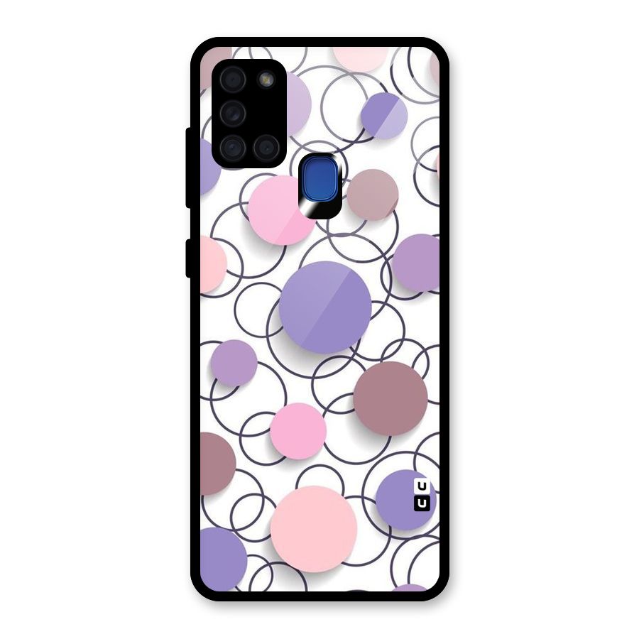 Circles And More Glass Back Case for Galaxy A21s