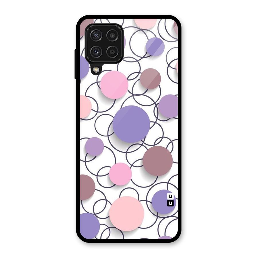 Circles And More Glass Back Case for Galaxy A22 4G