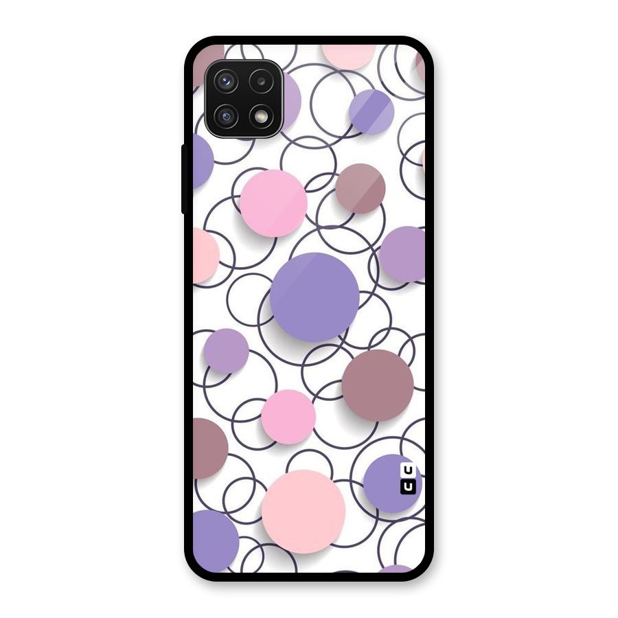 Circles And More Glass Back Case for Galaxy A22 5G