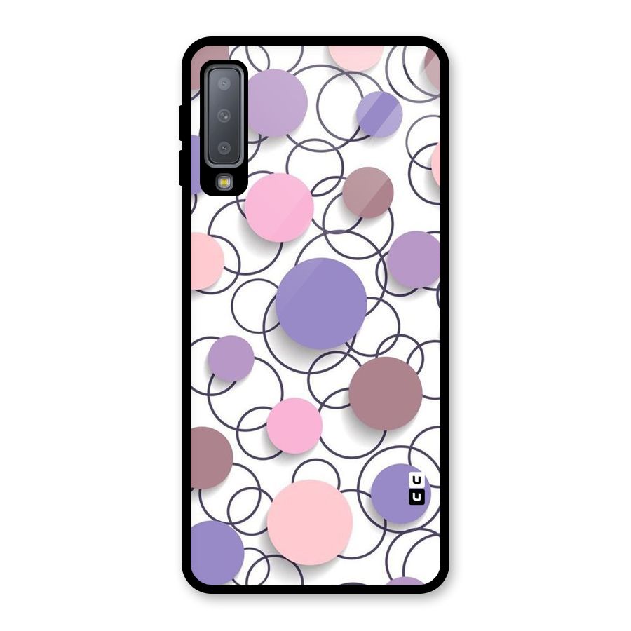 Circles And More Glass Back Case for Galaxy A7 (2018)