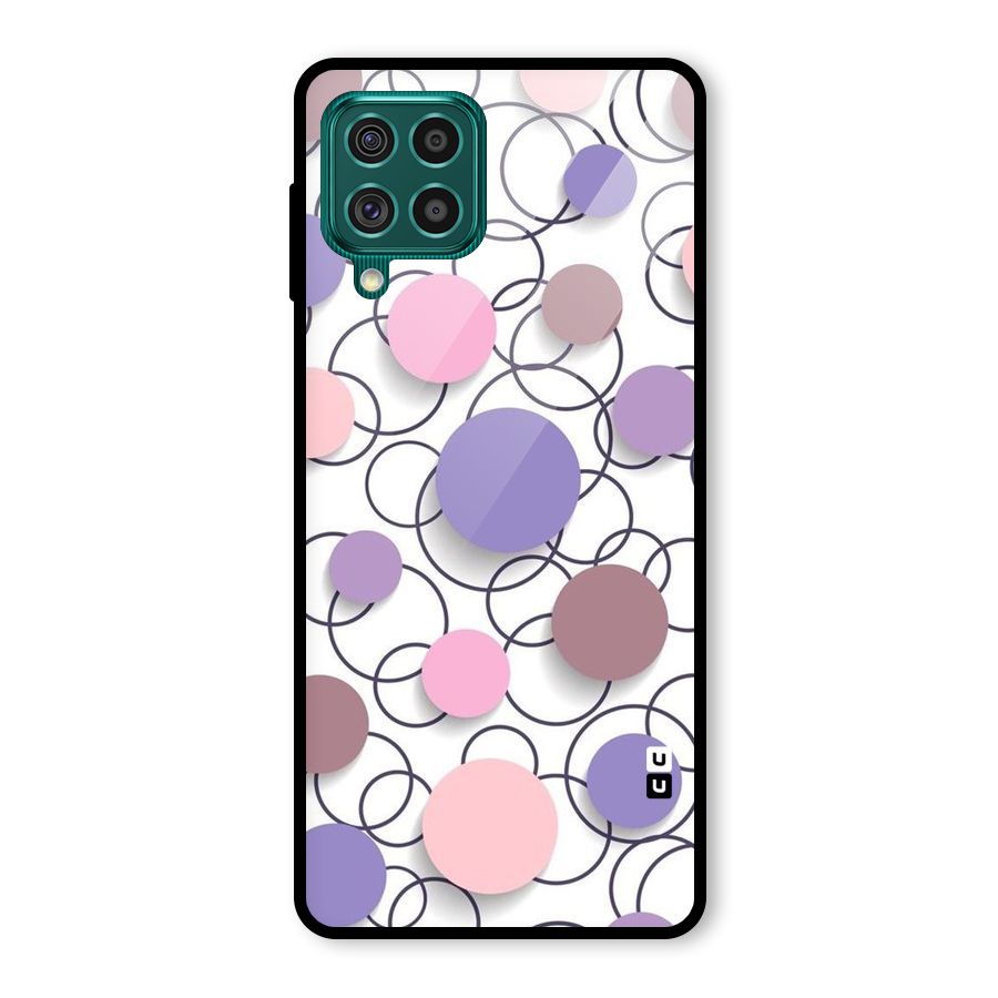 Circles And More Glass Back Case for Galaxy F62
