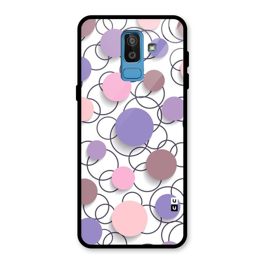 Circles And More Glass Back Case for Galaxy J8