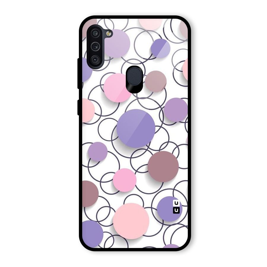 Circles And More Glass Back Case for Galaxy M11