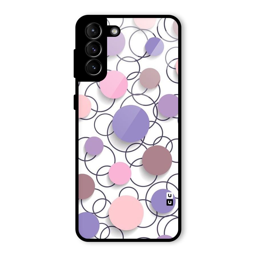 Circles And More Glass Back Case for Galaxy S21 Plus