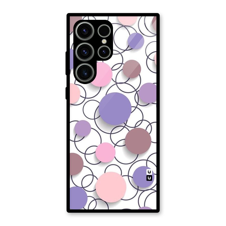 Circles And More Glass Back Case for Galaxy S23 Ultra