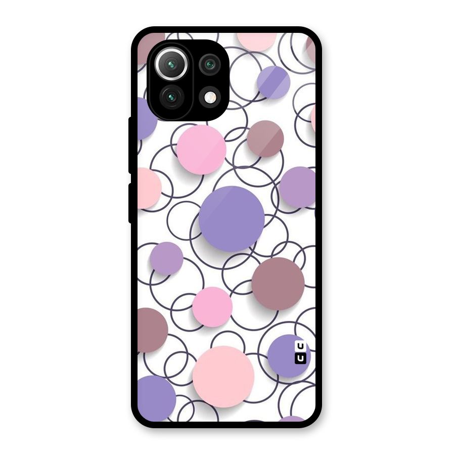 Circles And More Glass Back Case for Mi 11 Lite NE 5G