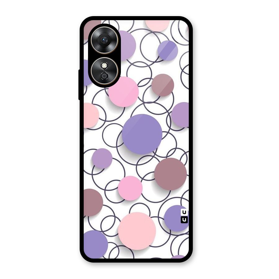 Circles And More Glass Back Case for Oppo A17
