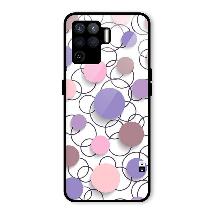 Circles And More Glass Back Case for Oppo F19 Pro