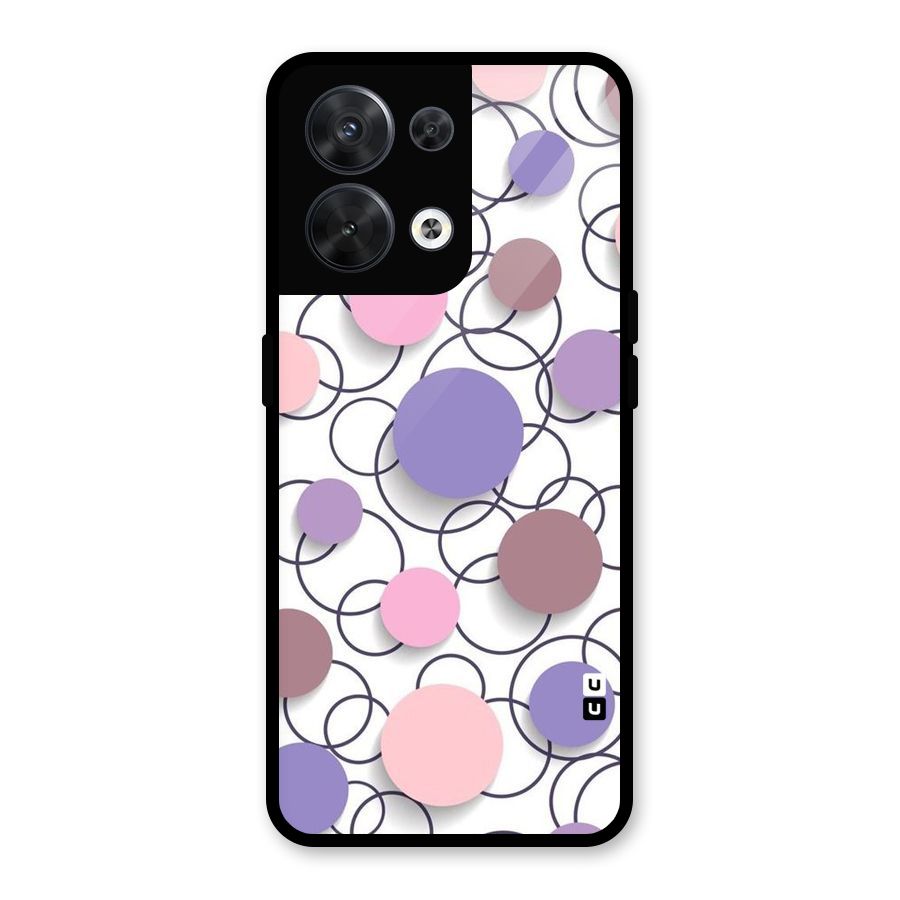 Circles And More Glass Back Case for Oppo Reno8 5G