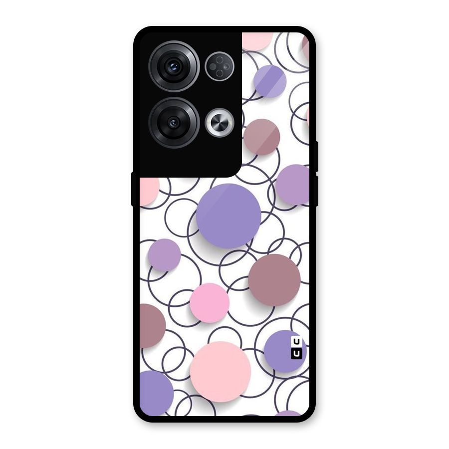 Circles And More Glass Back Case for Oppo Reno8 Pro 5G