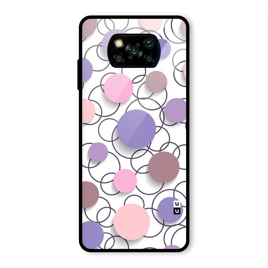 Circles And More Glass Back Case for Poco X3 Pro