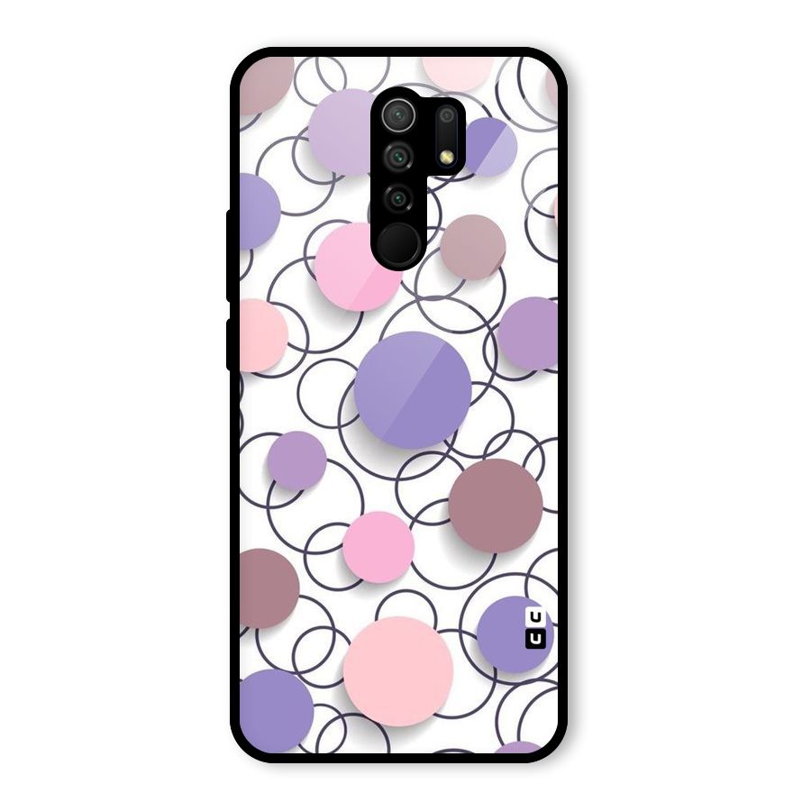 Circles And More Glass Back Case for Redmi 9 Prime