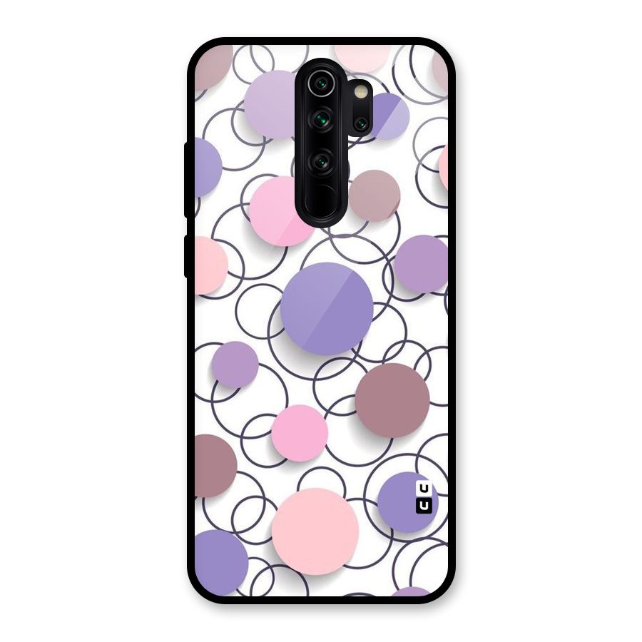 Circles And More Glass Back Case for Redmi Note 8 Pro