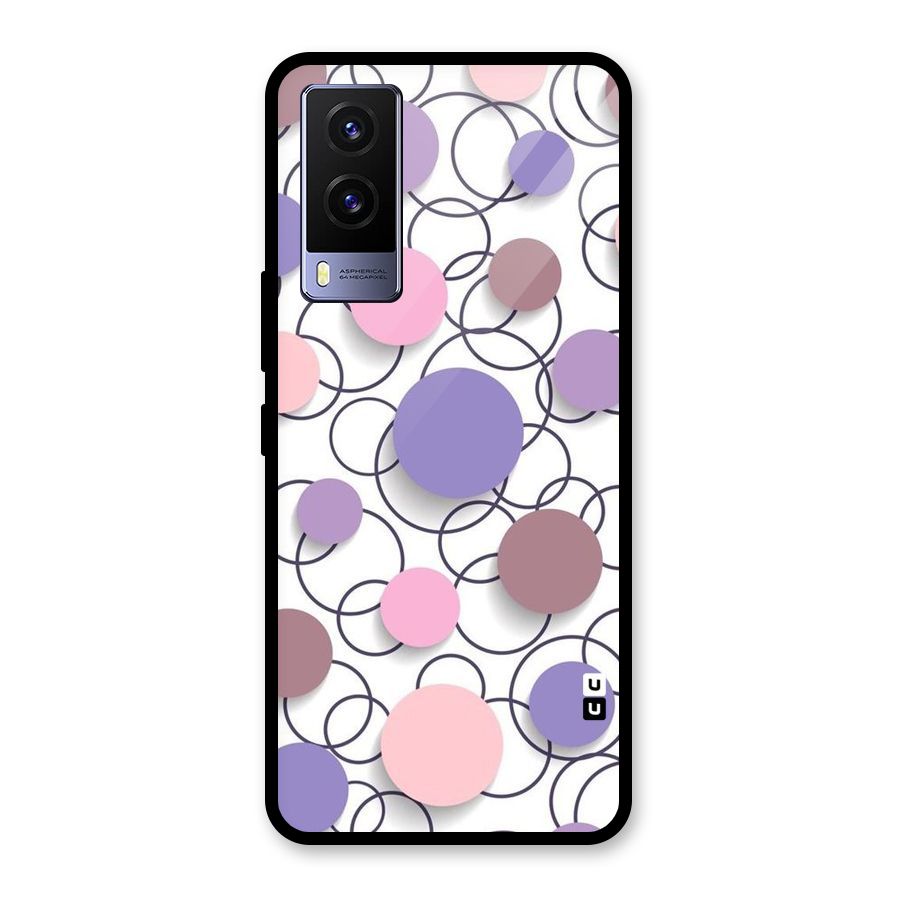 Circles And More Glass Back Case for Vivo V21e 5G