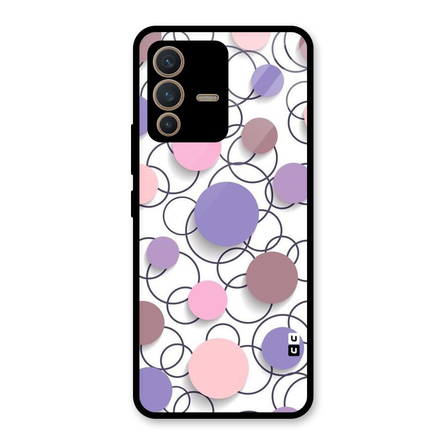 Circles And More Glass Back Case for Vivo V23 5G