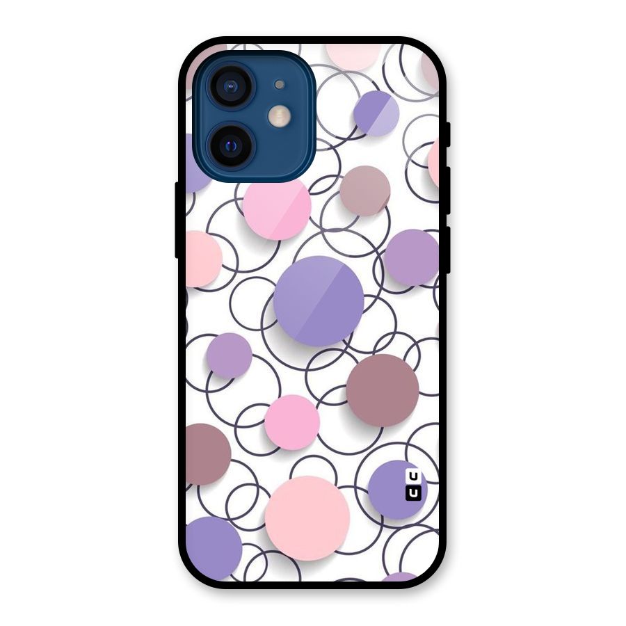 Circles And More Glass Back Case for iPhone 12 Mini
