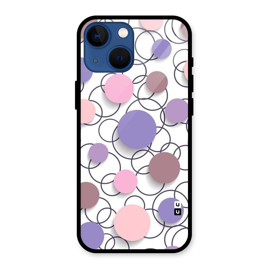 Circles And More Glass Back Case for iPhone 13 Mini