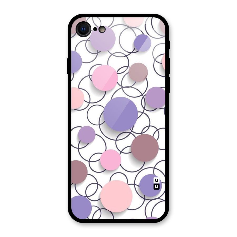 Circles And More Glass Back Case for iPhone SE 2022