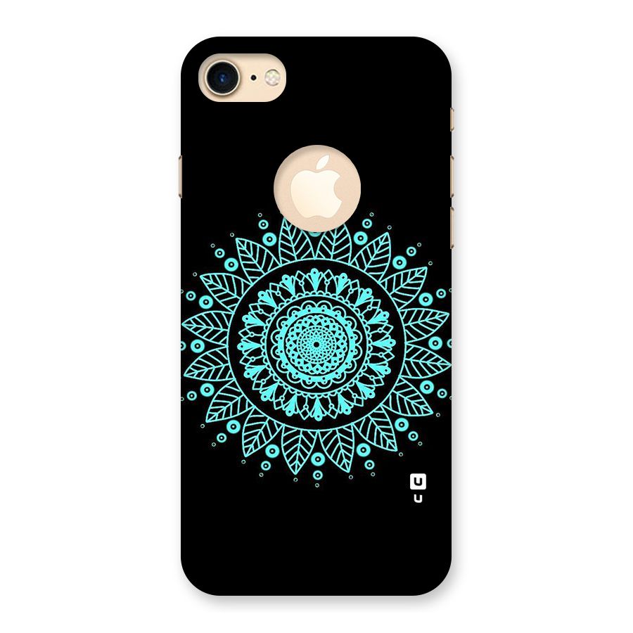 Circles Pattern Art Back Case for iPhone 7 Logo Cut