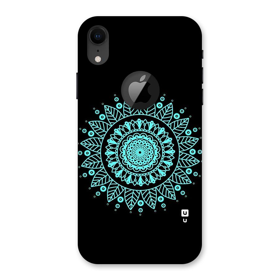 Circles Pattern Art Back Case for iPhone XR Logo Cut