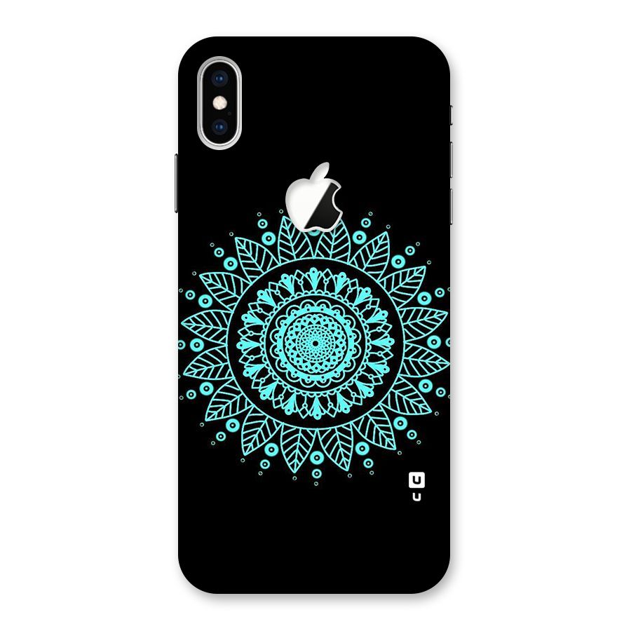 Circles Pattern Art Back Case for iPhone XS Max Apple Cut