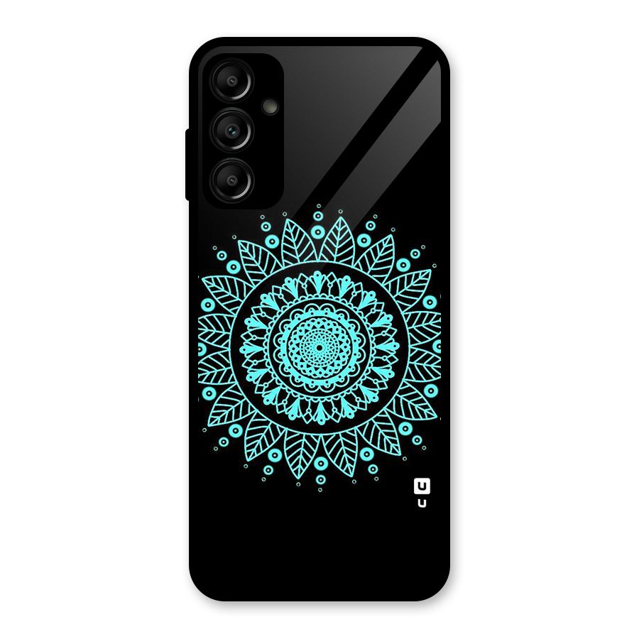 Circles Pattern Art Glass Back Case for Galaxy A14 5G
