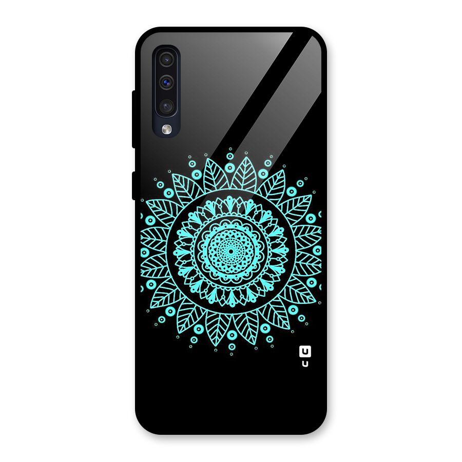 Circles Pattern Art Glass Back Case for Galaxy A50