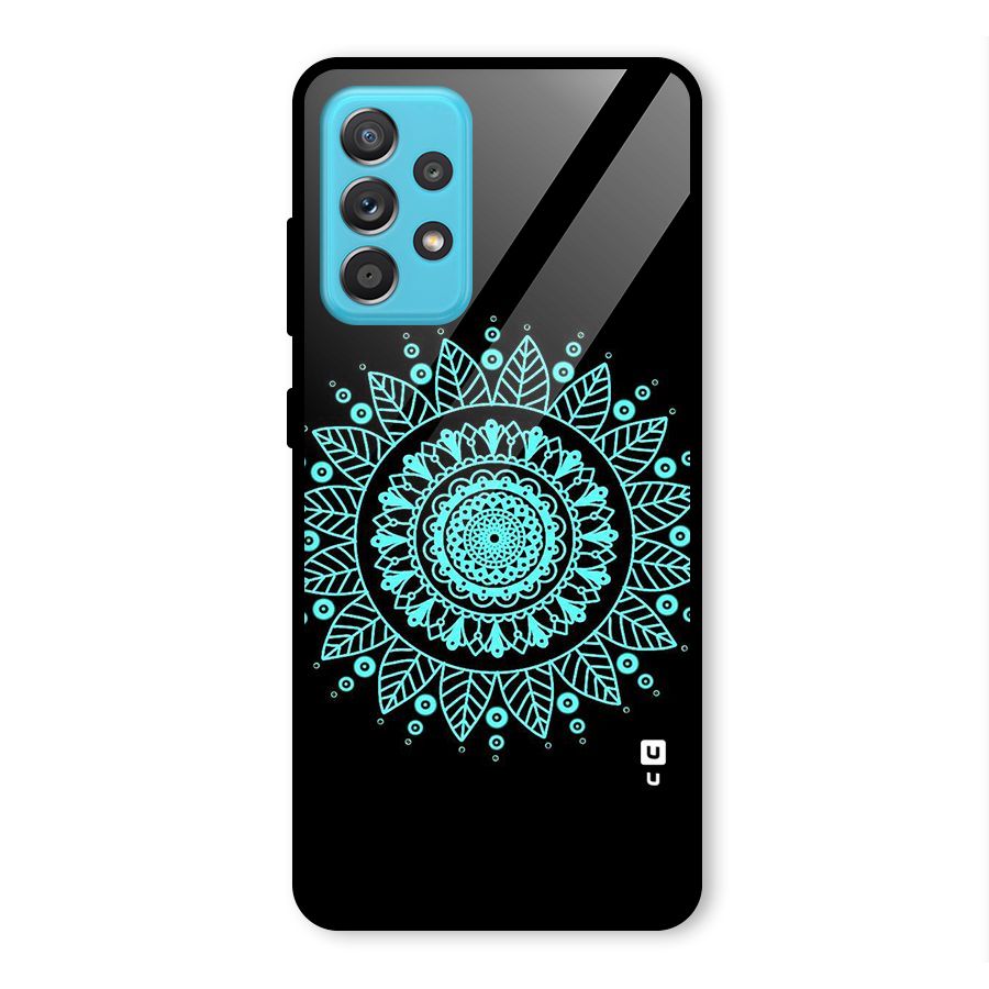 Circles Pattern Art Glass Back Case for Galaxy A52