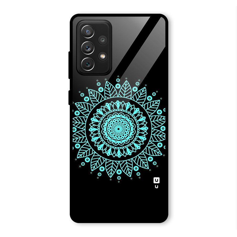 Circles Pattern Art Glass Back Case for Galaxy A72