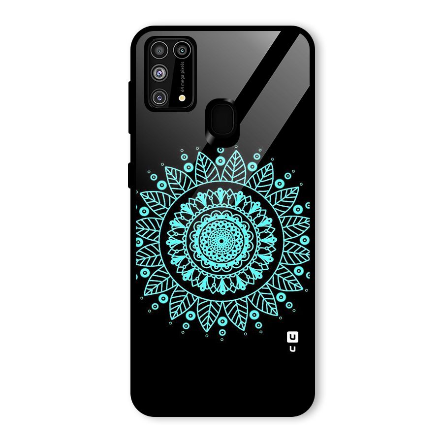 Circles Pattern Art Glass Back Case for Galaxy F41