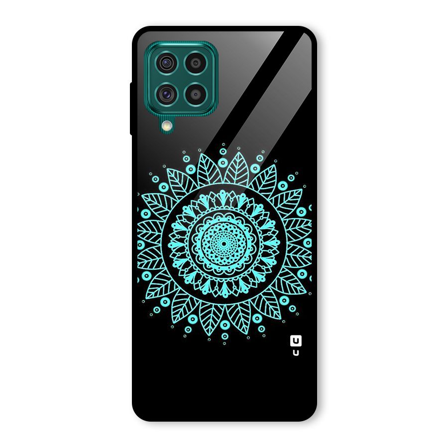 Circles Pattern Art Glass Back Case for Galaxy F62