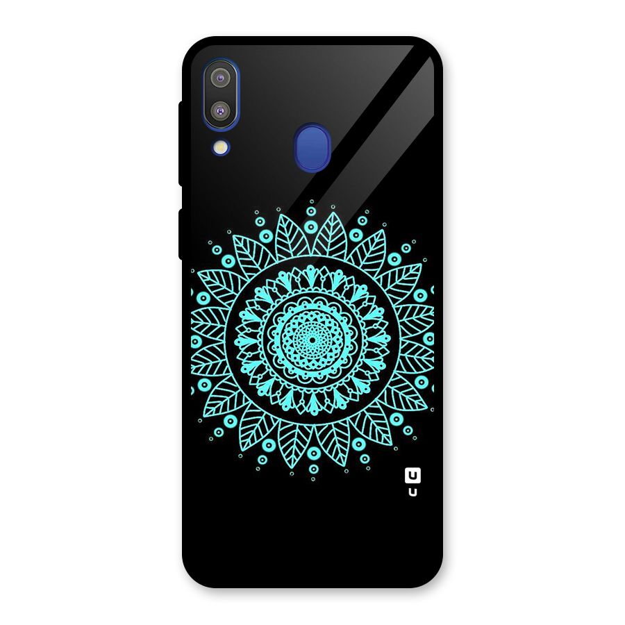Circles Pattern Art Glass Back Case for Galaxy M20
