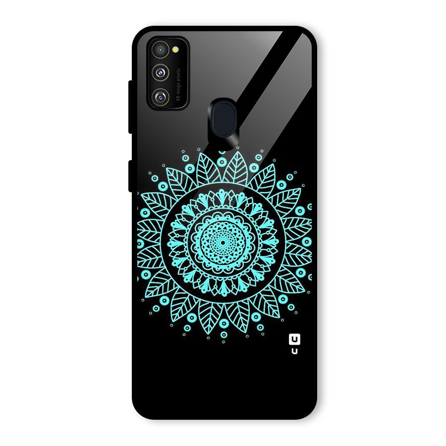 Circles Pattern Art Glass Back Case for Galaxy M30s